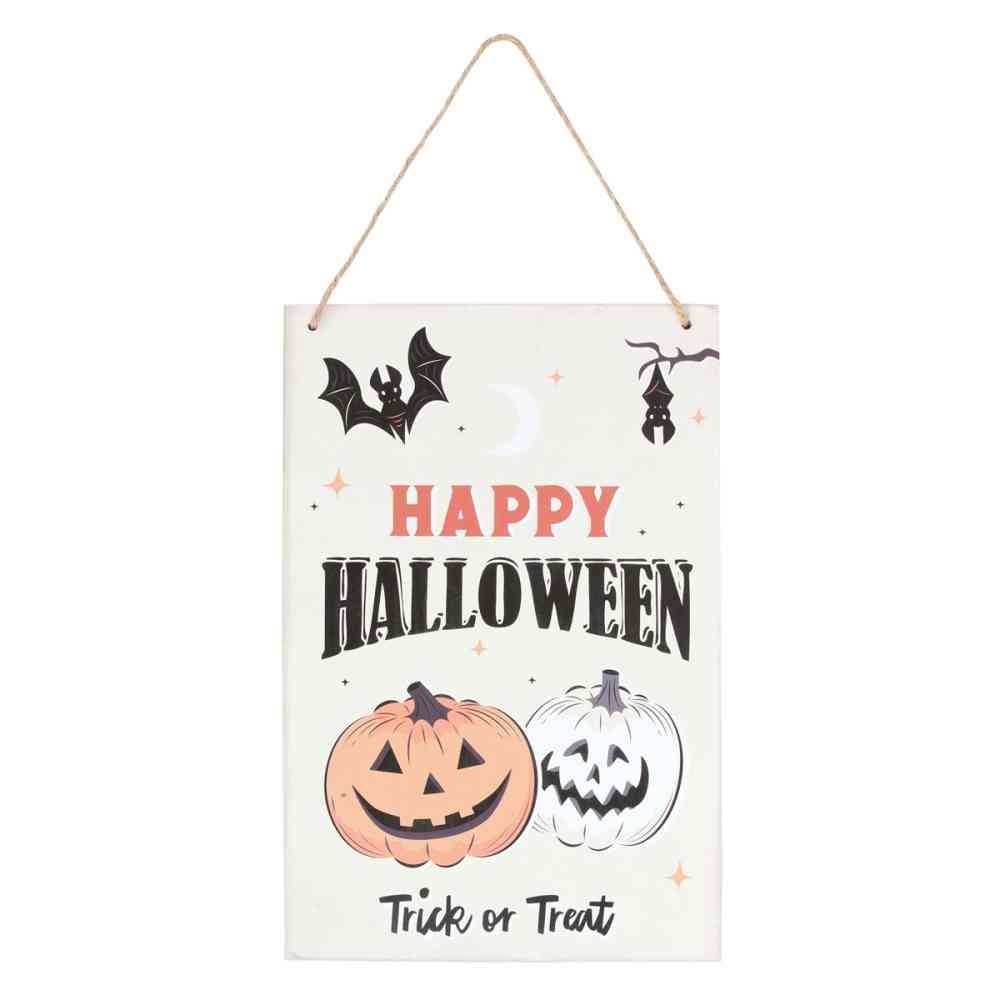 Something Different - Spooky Pumpkin Happy Halloween Decoratief bord - Multicolours